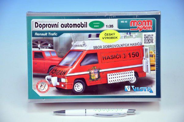 Monti Brigade-Renault Trafic Stavebnice 1:3v krabici 22x16x5cm Teddies