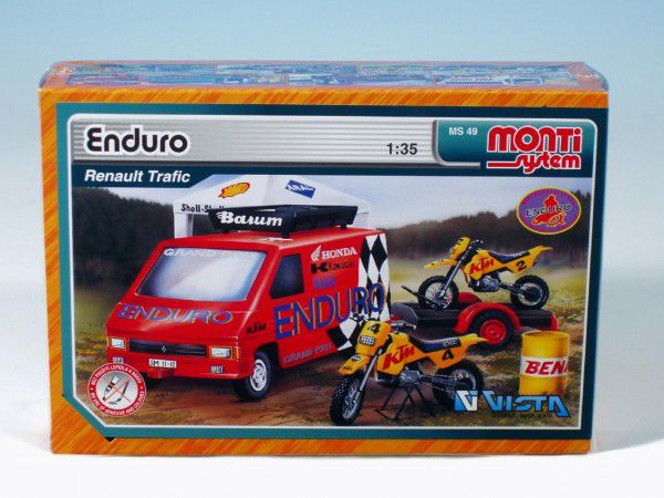 Monti Enduro Renault Trafic Stavebnice 1:3v krabici 22x15x6cm Teddies