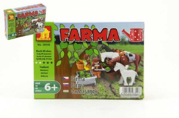 Teddies Dromader Farma 28302 Stavebnice 89ks v krabici 18