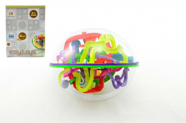 Perplexus Hlavolam Bludiště ovál 3D plast 20cm v krabici Teddies