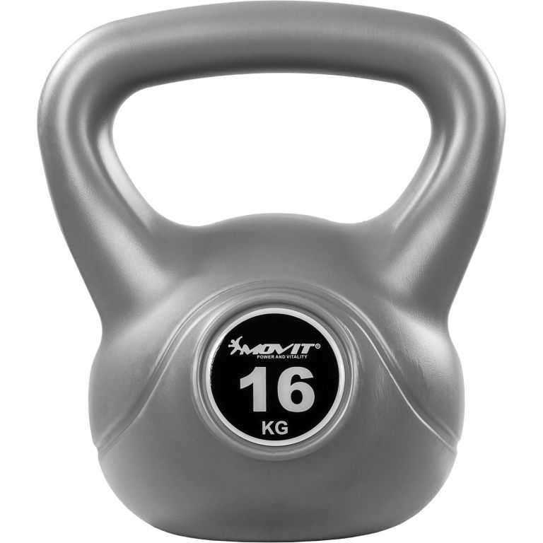 MOVIT® 16 kg Kettlebell šedá MOVIT