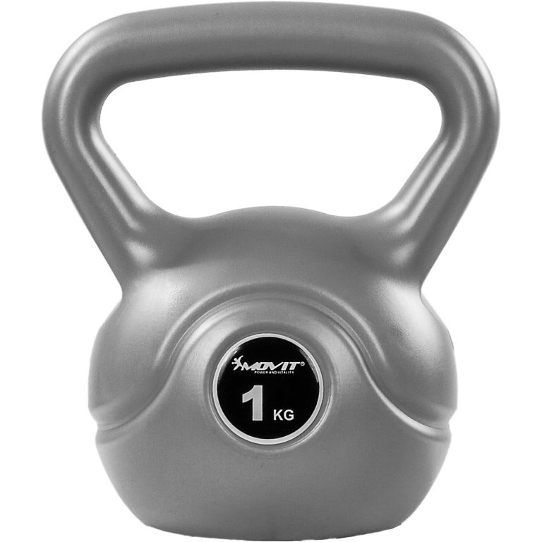 MOVIT® 1 kg Kettlebell šedá MOVIT