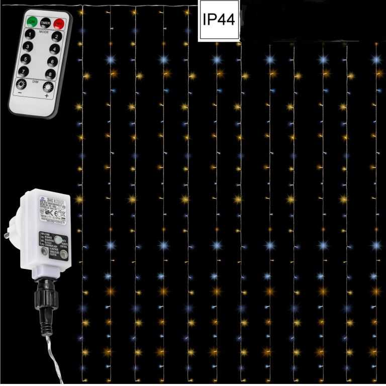 VOLTRONIC 68201 Vánoční světelný závěs - 3x6 m