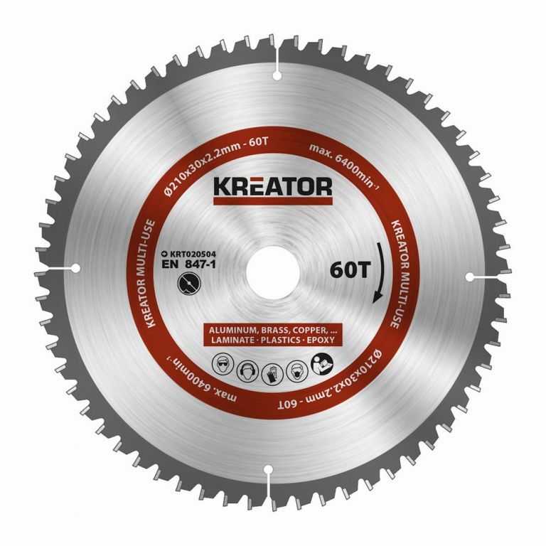 Pilový kotouč Kreator KRT020504 univerzální 210mm