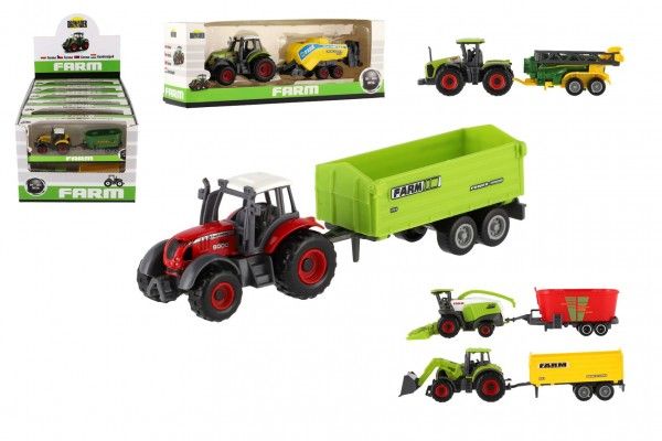 Dromader Traktor s přívěsem 16cm na volný chod Teddies