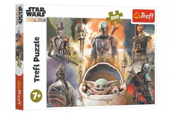 Puzzle Připraven k boji/Star Wars The Mandalorian 200 dílků 48x34cm v krabici 33x23x4cm Teddies