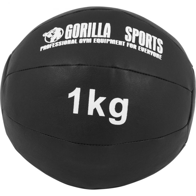 Gorilla Sports Kožený medicinbal