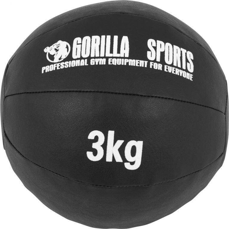 Gorilla Sports Kožený medicinbal