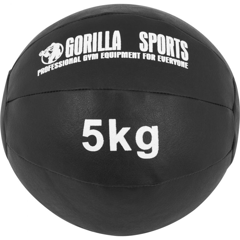 Gorilla Sports Kožený medicinbal