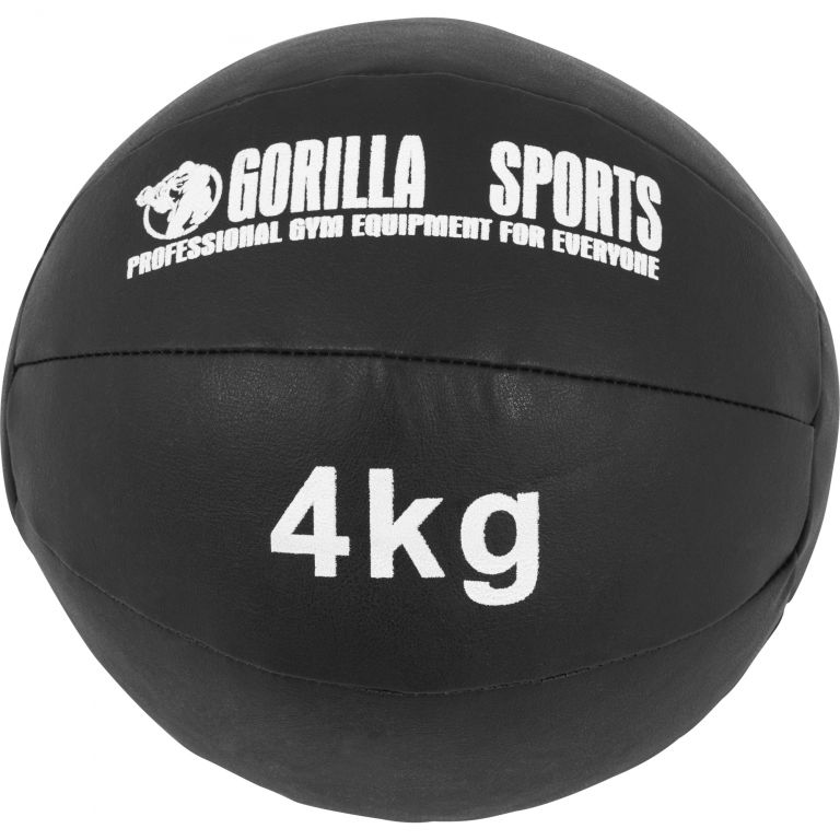 Gorilla Sports Kožený medicinbal