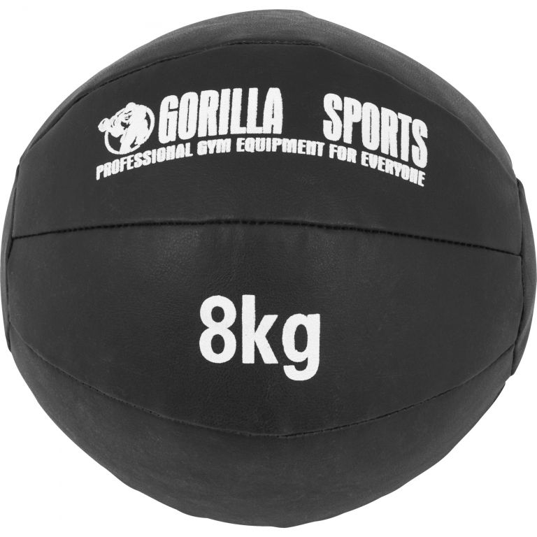 Gorilla Sports Kožený medicinbal