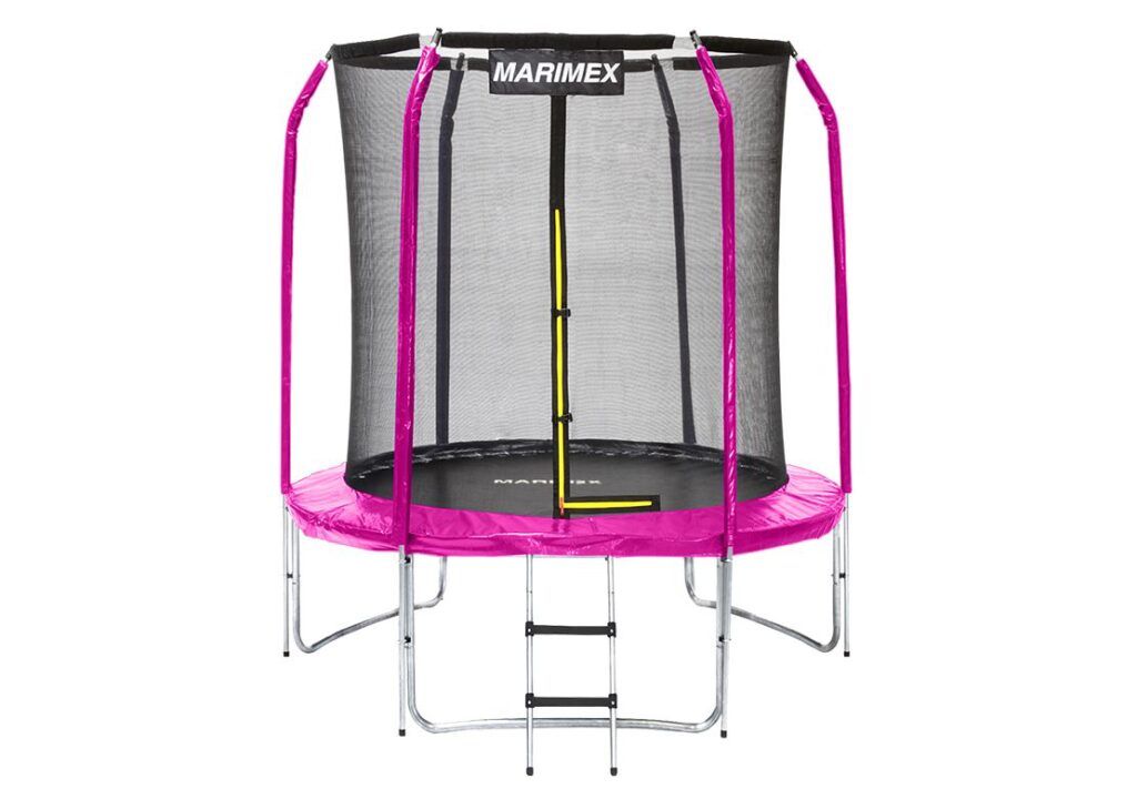 Marimex 87101 Marimex Trampolína 183 cm růžová + ochranná síť + schůdky Marimex